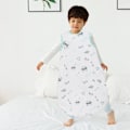Miniatyrbilde 5 av 5: Anti-spark quilt for baby i bomullsgaze sovepose.