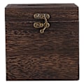 Miniatyrbillede 2 af 2: 1 stk Træ Retro Vævsæske Papirserviet Holder Etui Hjem Bil Dekoration #2 13*13*13 cm