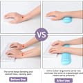 Miniatyrbillede 4 af 6: Håndledsstøtte i memory foam Blød gel ergonomisk musmåtte håndledsstøtte tastatur mus håndledsstøttesæt