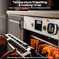 Miniatyrbild 5 av 8: Digital kötttermometer med stor pekskärm LCD, med lång sond, kökstimer, bakgrundsbelysning Omedelbar avläsning för rökare Köksgrillugn, grill