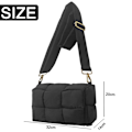 Miniatyrbilde 4 av 6: Steppet Tote Bag for Kvinner Puffer Bag Steppet Bag Puffer skulderbag Nylon polstret vevd håndveske designer crossbody dupes kvinner dun veske
