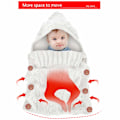 Miniatyrbild 6 av 7: Nyfödd Baby Stickad Swaddle Swaddlefilt Sovsäck för 0-12 Månader Baby