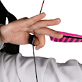 Miniatyrbillede 4 af 8: Blød Læder Tommelfinger Ring Bueskydning Fingerbeskytter Recurve Bue Fingerbeskytter Traditionel Buebeskytter Skydehandsker