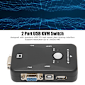 Miniatyrbild 7 av 8: USB 2.0 KVM-switch 1920x1440 2-ports Dubbelskärm KVM-switch för WIN95 98 98SE 2000 ME XP