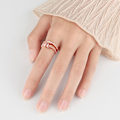 Miniatyrbild 4 av 5: Anti-ångest Ringar för Kvinnor Män Unisex Justerbara Stackbara Snurrande Oro Ring
