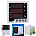 Miniatyrbilde 1 av 2: DDM-AVF96 Enfas meter for strøm, spenning og frekvens, enfaset 220VAC
