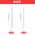 Miniatyrbillede 2 af 6: 100 stk Engangs Neglepinde Cuticle Pusher bulk, Neglepleje Pinde Rengøring Cuticle Stick