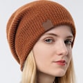 Miniatyrbilde 2 av 5: 2 stk sammenleggbare ullstrikklue, unisex, egnet for høst, par, foreldre og barn, bruk når du går ut sammen