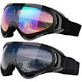 Miniatyrbild 1 av 4: Skidglasögon, 2-pack Skid- och Snowboardglasögon för Barn Män Kvinnor