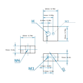 Miniatyrbilde 4 av 5: Aluminiumsvarmeblokk for Makerbot/MK7/MK8 Hot End 3D-skriverdysetilbehør