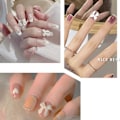 Miniatyrbild 5 av 5: 200 st 3D Rosett Nagelkonst Dekorationer, Färgglada Rosett Nageltillbehör 3D Rosetter Nagelcharms för Resin Flatback Nagelkonst Design