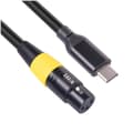 Miniatyrbillede 1 af 3: USB C til XLR hun-kabel Type C han til 3-benet XLR hun mikrofon computer lyd datakabel 3