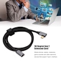 Miniatyrbild 2 av 5: Packaging content: 1 x 90 Degree Type C Extension Cable