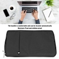 Miniatyrbild 6 av 8: Laptopfodral Svart Polyester Notebook Dator Skyddande Väska Tillbehör för MacBook 11.6 tum
