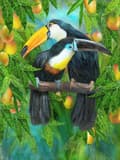 30x40cm 5D DIY Diamond Painting Full, Parrot#O Series, DIY Diamond[TT]