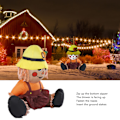 Miniatyrbillede 8 af 8: Oppustelig Farm Pige 210T Polyester Vandafvisende 220‑240V Blæs Op LED Lys Skræmmefugl til Have Græs Have Dekoration