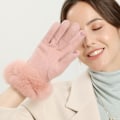 Miniatyrbild 5 av 5: Vinterhandskar med pekskärm för sms, varmfodrade handskar för kallt väder