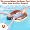 Miniatyrbillede 4 af 6: Donut-badeflåd til voksne og børn, oppustelige donut-badeflåd til sommeren, sommerlegepladser til pool eller strand