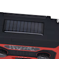 Miniatyrbilde 5 av 8: Håndsveiv Nød Væradio AM/FM Bytte Batteriindikator Lommelykt Solcelle Power Bank for Utendørs Camping Rød US Versjon