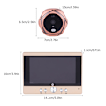 Miniatyrbild 1 av 8: 5'' LCD WiFi Digital Dörrtittare Dörrtelefon Dörrklocka Intercom IR Nattsyn US