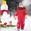 Miniatyrbild 4 av 5: Vintervantar för småbarn, vattentäta, pojke, skidhandskar, varma fleece, snövante