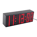 Miniatyrbillede 1 af 8: Digital LED Skrivebordsvækkeur med Snooze-funktion, Timer, Termometer og Fjernbetjening