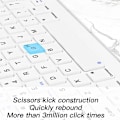Miniatyrbild 3 av 5: Ultratunn trådlöst Bluetooth-tangentbord med styrplatta - Universellt laddningsbart tangentbord för iPad iOS Android Windows-enheter
