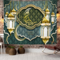 Miniatyrbild 3 av 5: Ramadan heminredning gobeläng väggdekoration