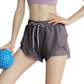 Miniatyrbild 1 av 6: Damshorts för Löpning Lättvikts Snabbtorkande Högmidjade Tränings Sport Shorts med Fickor