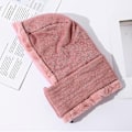 Miniatyrbilde 5 av 7: Dame Balaclava Visir En-delt Hodeskalle Beanie Hatt Halssirkel Skjerf Ski Snø Vinter Strikket Fleecehette Kaldt Vær