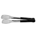 Miniatyrbillede 2 af 2: Rustfrit Stål Køkken Tænger BBQ Tænger Utility Tong Klip 9 tommer Klip Tre Linjer (Sort)