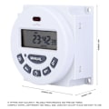 Miniatyrbilde 1 av 2: L701 Høy presisjon Mini LCD-skjerm Digital Timer Tidskontroll Tidbryter (220V)
