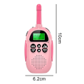 Pikkukuva 5 / 8: 2 Pakkia Lasten Käyttöön Sopivia Ladattavia Walkie Talkieita - Lasten Joulu- Ja Syntymäpäivälahja, Mukana Taskulamppu, Ulkoiluun, Leirintään, Vaellukseen