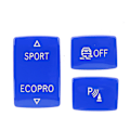 Miniatyrbillede 5 af 8: 3 stk Gear Knapper Kit 6131 9252 912‑1 ESP Antislip Switch Sport Knap Radar Sensor Nøgleudskiftning til F20 F21 F22 F23 Blå