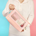 Miniatyrbild 5 av 6: Transparent Sminkväska Toalettsak Toppfodral Multifunktionell Resa Sminkväska Bärbar Kosmetisk Organiserare Transparent Förvaringsväska