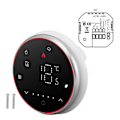 Miniatyrbillede 2 af 8: Trådløs Smart Termostat Programmerbar Smart Home Termostat til Kedelvarme AC95‑240V Rund Bundsort
