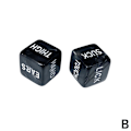 Miniatyrbild 7 av 11: Romantisk Tärningsset för Vuxenspel, Självlysande Black 1 Pair 