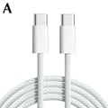 Miniatyrbild 5 av 11: För iPhone 15 Pro Max Plus USB-C Kabel Typ-C Laddningssladd L3U1 gray white 1M