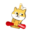 Miniatyrbild 1 av 11: Nyhet & Kreativ Drag Lek Ägg Katt Tryck-vev Fläkt Hand Avlastare Akryl Roterbar Rolig Y1n0 Corgi  B