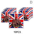 Miniatyrbild 1 av 11: 1-10x VE Day Fönsterdekaler 80-årsjubileum Militär squ D 10pcs