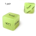 Miniatyrbild 5 av 11: Dejt-tärningar, Tärningsspel för vuxna, Dejt-nyckelring för par E One size