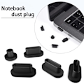 Miniatyrbild 9 av 11: 2024 Anti-dammpluggar Dammtäta pluggar Set för Macbook Pro 13 15 Datorskydd HET black One-size