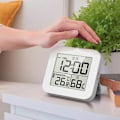 Miniatyrbild 9 av 11: Digital Duschklocka med Alarm Termometer Hygrometer Klocka Vägg N1Y1 White 1pcs