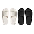 Miniatyrbild 6 av 11: Eva Par Tjocksulade Sandaler Badrum Halkfria Utomhustofflor Sommartofflor V7r9 white 4041