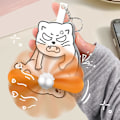 Miniatyrbild 8 av 11: Nyhet & Kreativ Drag Lek Ägg Katt Tryck-vev Fläkt Hand Avlastare Akryl Roterbar Rolig Y1n0 Cat  B