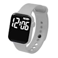 Miniatyrbild 1 av 11: LED Elektronisk Klocka Mode Regnbåge Fyrkantig Silikonklocka Studentarmband Fitness Mode J5O4 Grey One size