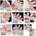 Miniatyrbild 6 av 11: 14 st 3D Blomster Nagelsticker - Lätt att Ta Bort - Flickaktigt Hjärta Sommar Nagelsti S1U3 C-064 14pcs