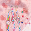 Miniatyrbild 9 av 11: Dam Sommar Transparenta Blommiga Klockor Färgglada Casual Rund Klocka W0 P2Y4 B5D5 B One size