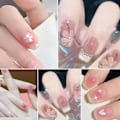 Miniatyrbild 3 av 11: 14 st 3D Blomster Nagelsticker - Lätt att Ta Bort - Flickaktigt Hjärta Sommar Nagelsti S1U3 C-070 14pcs