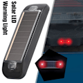 Miniatyrbild 4 av 11: Soldriven bilattrapp Alarm Simulerad Stöldskydd Blinkande Varningslampa Rea